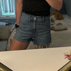 MADEWELL DENIM SHORTS THE PERFECT SHORT